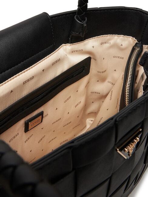 MAYLEE Sac de courses tissé NOIR - Sacs pour Femme