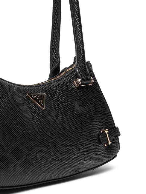 ROSALBA Sac bandoulière imprimé Saffiano NOIR - Sacs pour Femme
