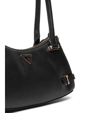 GUESS ROSALBA Sac bandoulière imprimé Saffiano NOIR - Sacs pour Femme - 3