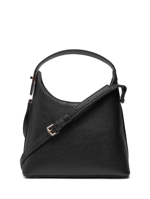GIULLY 2 Sac à bandoulière imprimé Saffiano NOIR - Sacs pour Femme