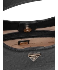 GUESS GIULLY 2 Sac à bandoulière imprimé Saffiano NOIR - Sacs pour Femme - 4