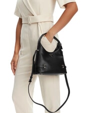 GUESS GIULLY 2 Sac à bandoulière imprimé Saffiano NOIR - Sacs pour Femme - 6