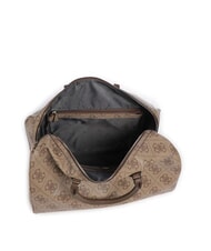 GUESS BERTA Grand sac de sport avec bandoulière logo latte / marron - Sacs de voyage - 4