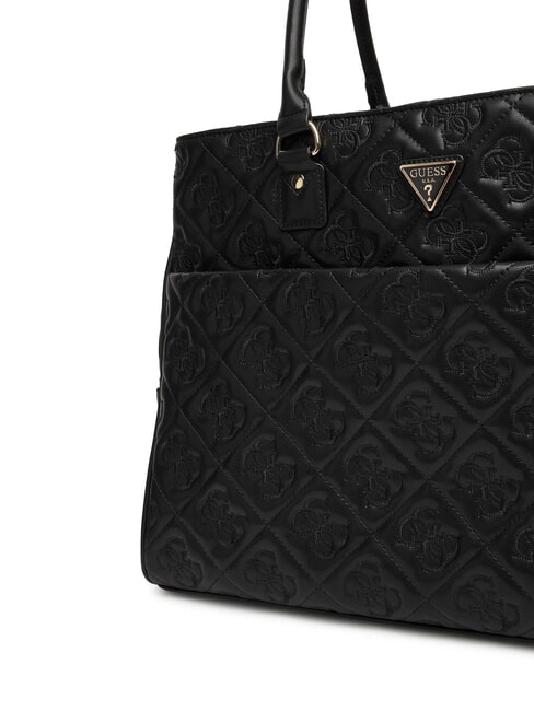 ADELASIA Sac shopping avec logo brodé NOIR - Sacs pour Femme