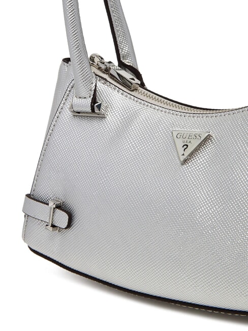 ROSALBA Sac bandoulière imprimé Saffiano ARGENT - Sacs pour Femme