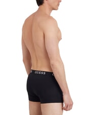 GUESS PLACED LOGO 3 paires de boxers jetbla - Slip homme - 3