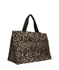 LIUJO ANIMALIER Sac fourre-tout &agrave; bandouli&egrave;re animalier brun - Sacs pour Femme - 3