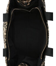 LIUJO ANIMALIER Sac fourre-tout &agrave; bandouli&egrave;re animalier brun - Sacs pour Femme - 4