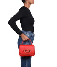 LOVE MOSCHINO TIMELESS Sac porte-documents avec bandoulière ROUGE - Sacs pour Femme - 4