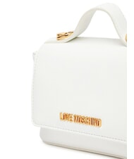 LOVE MOSCHINO SPARKLE Mini sac avec applications de bijoux blanche - Sacs pour Femme - 4