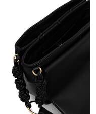 LOVE MOSCHINO SMART DAILY Sac à bandoulière avec motif tissé Noir - Sacs pour Femme - 5