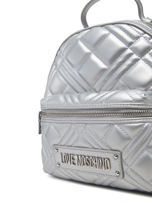 QUILTED Sac à dos matelassé argent - Sacs pour Femme