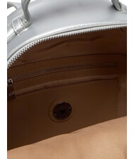 LOVE MOSCHINO QUILTED Sac à dos matelassé argent - Sacs pour Femme - 5