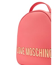 LOVE MOSCHINO LETTERING Sac à dos corail - Sacs pour Femme - 4