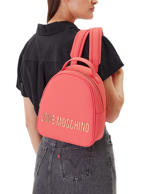 LETTERING Sac à dos corail - Sacs pour Femme