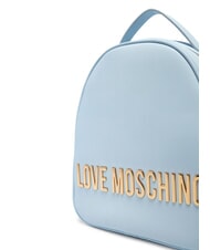 LOVE MOSCHINO LETTERING Sac à dos bleu clair - Sacs pour Femme - 4
