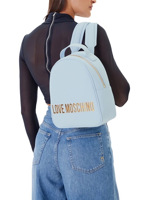 LETTERING Sac à dos bleu clair - Sacs pour Femme