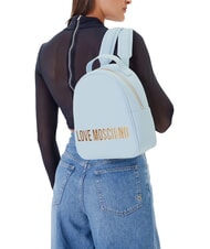 LOVE MOSCHINO LETTERING Sac à dos bleu clair - Sacs pour Femme - 6