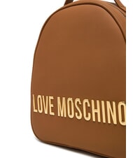 LOVE MOSCHINO LETTERING Sac à dos chameau - Sacs pour Femme - 4