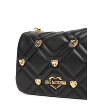 LOVE MOSCHINO SWEET STUDS Mini sac bandoulière à clous Noir - Sacs pour Femme - 4