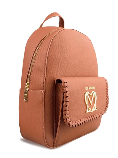 BRAIDED Sac à dos avec poche chameau - Sacs pour Femme