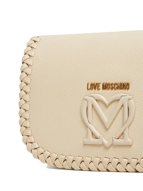 BRAIDED Sac à bandoulière avec rabat Ivoire - Sacs pour Femme