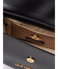 LOVE MOSCHINO LOVE CHAIN Mini sac à bandoulière Noir - Sacs pour Femme - 4