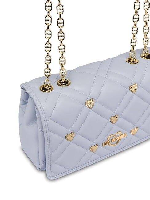 SWEET STUDS Sac à bandoulière avec chaîne bleu clair - Sacs pour Femme