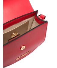 LOVE MOSCHINO LOVE CHAIN Mini sac à bandoulière rouge - Sacs pour Femme - 4