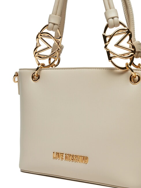LOVE CHAIN STRAP Sac shopping avec bandoulière Ivoire - Sacs pour Femme
