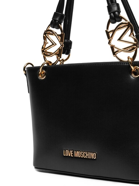 LOVE CHAIN STRAP Sac shopping avec bandoulière Noir - Sacs pour Femme