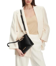 LOVE MOSCHINO LOVE CHAIN STRAP Sac shopping avec bandoulière Noir - Sacs pour Femme - 5