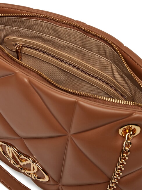 GEOMETRIC Sac bandoulière avec anses chaîne chameau - Sacs pour Femme