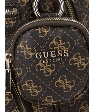 GUESS POWER PLAY 2 Sac à dos avec poche et pochette marron - Sacs pour Femme - 3