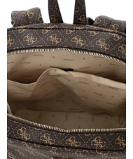 GUESS POWER PLAY 2 Sac à dos avec poche et pochette marron - Sacs pour Femme - 5