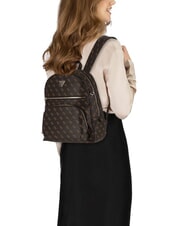 GUESS POWER PLAY 2 Sac à dos avec poche et pochette marron - Sacs pour Femme - 4