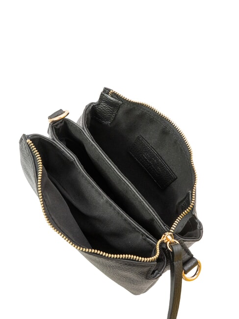 SIMONA Sac porté épaule en cuir Tris Dollar noir - Sacs pour Femme