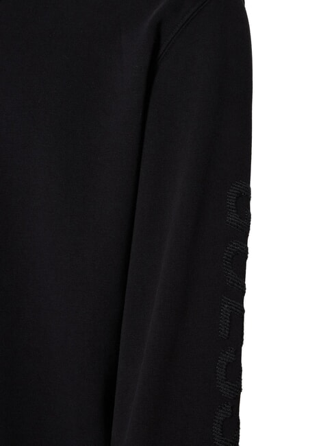 EMBRO ON SLEEVE  Sweat-shirt en coton mélangé jetbla - Pulls molletonnés