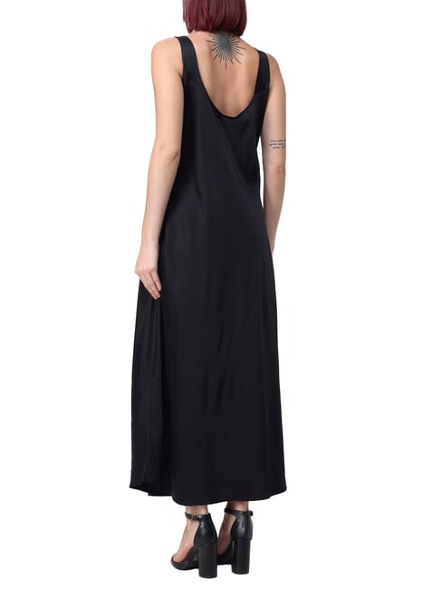 CK Robe longue nuisette en viscose noir - Vêtements femme