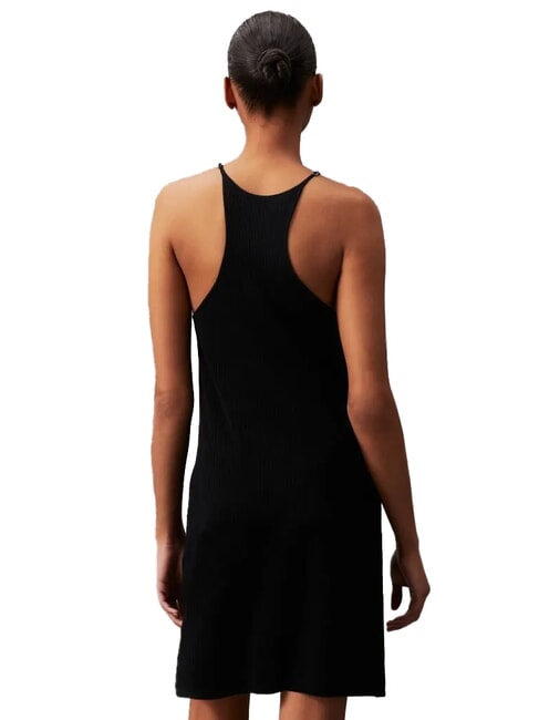 CK JEANS Robe débardeur courte côtelée ck noir - Vêtements femme