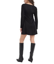 CALVIN KLEIN CK JEANS Robe courte à manches longues et logo all-over - Vêtements femme