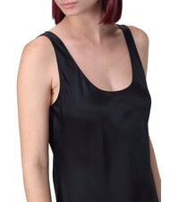 CALVIN KLEIN CK Robe longue nuisette en viscose noir - Vêtements femme - 3