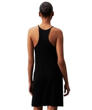 CALVIN KLEIN CK JEANS Robe débardeur courte côtelée ck noir - Vêtements femme - 2