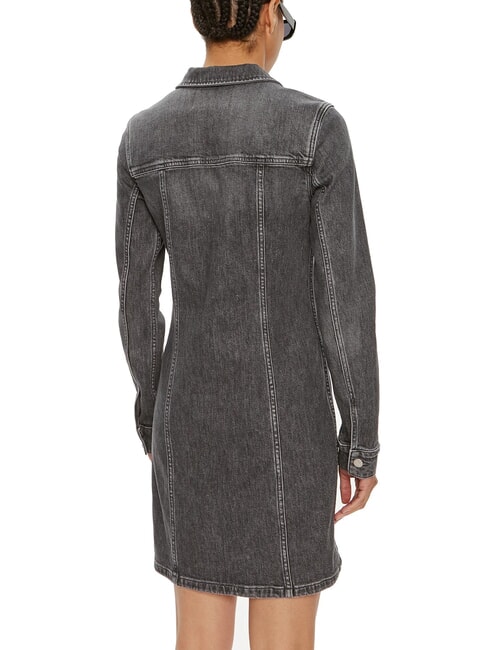 CK JEANS Robe en jean à manches longues et fermeture éclair gris denim - Vêtements femme
