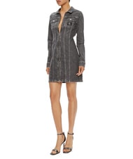 CALVIN KLEIN CK JEANS Robe en jean à manches longues et fermeture éclair gris denim - Vêtements femme - 3