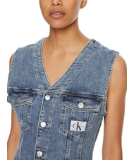 CALVIN KLEIN CK JEANS Robe courte en jean avec emmanchures denim - Vêtements femme - 3