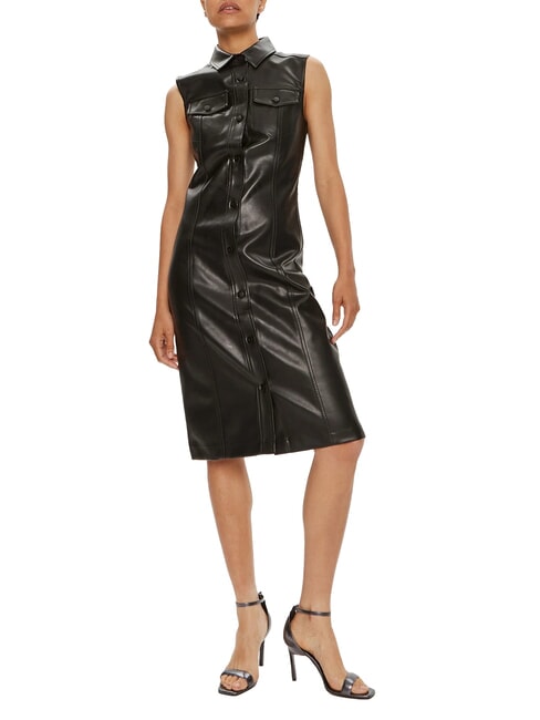 CK JEANS Robe sans manches jusqu'aux genoux ck noir - Vêtements femme