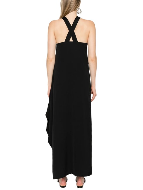 CK Robe longue en viscose avec nœud ck noir - Vêtements femme
