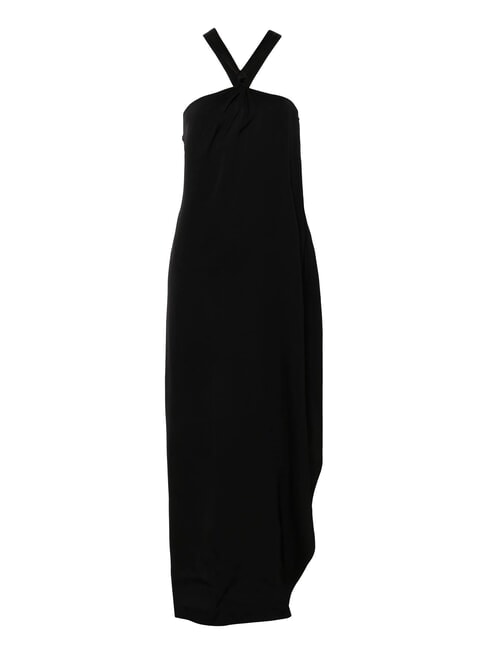 CK Robe longue en viscose avec nœud ck noir - Vêtements femme