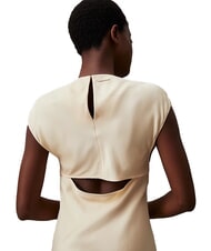 CALVIN KLEIN CK Robe midi découpée avec fentes latérales cendre de bois - Vêtements femme - 3